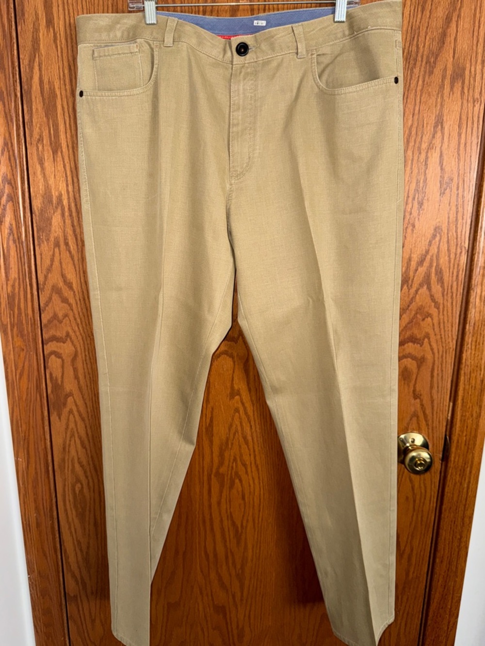 Tommy Bahama Sage Khaki Slacks 5 Pocket Flat Front Pants Men's Size 40" x 32"